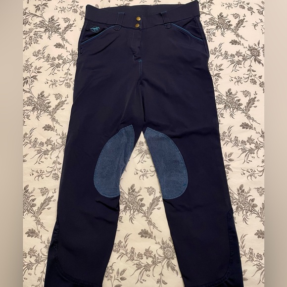 Piper Evolution High Rise Breech - Navy w/ Teal, 30R - Picture 2 of 5